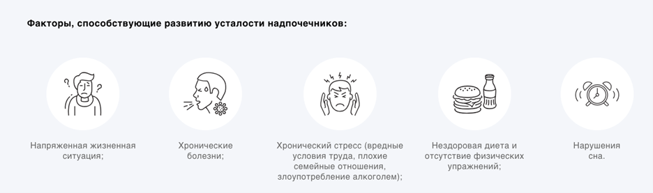 Факторы способствующие развитию усталости надпочечников